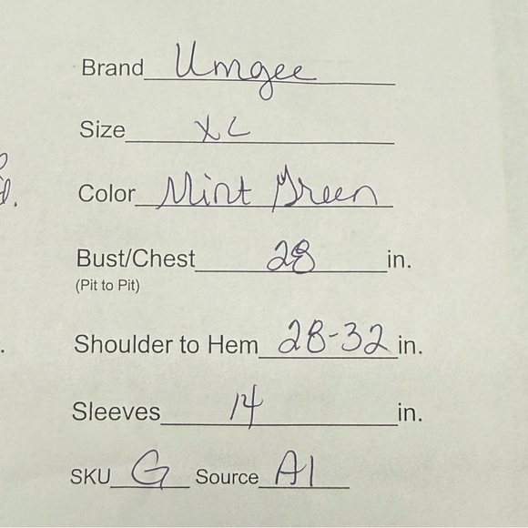 Umgee XL Mint Green Layered Tunic Boho Flowy Oversized Top - Picture 8 of 8